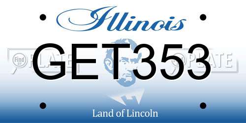 GET353 Illinois License Plate