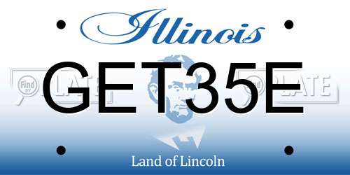 GET35E Illinois License Plate