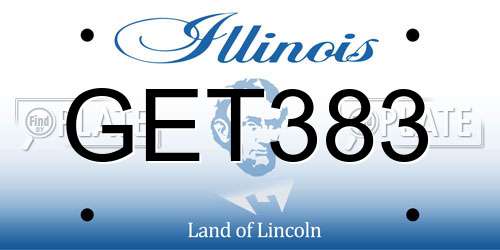 GET383 Illinois License Plate