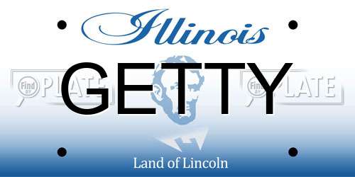 GETTY Illinois License Plate