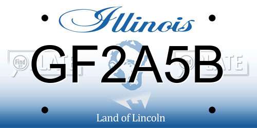 GF2A5B Illinois License Plate