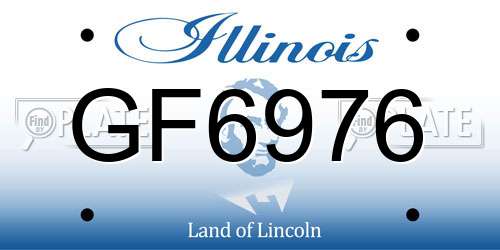 GF6976 Illinois License Plate