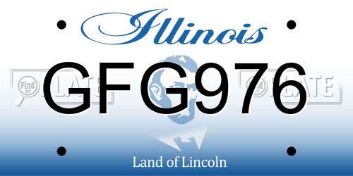 GFG976 Illinois License Plate