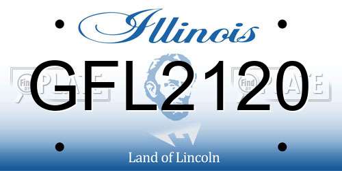 GFL2120 Illinois License Plate