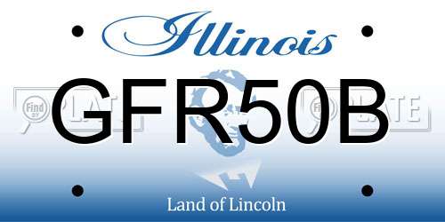 GFR50B Illinois License Plate