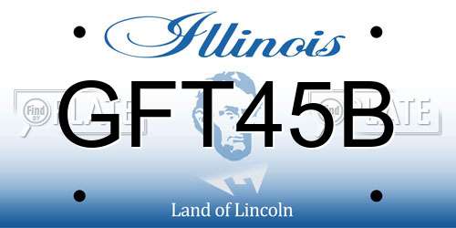 GFT45B Illinois License Plate