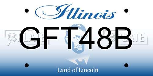 GFT48B Illinois License Plate