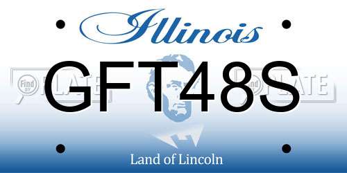 GFT48S Illinois License Plate