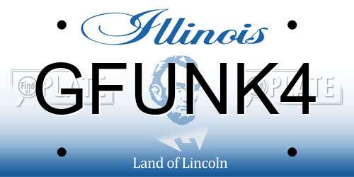 GFUNK4 Illinois License Plate