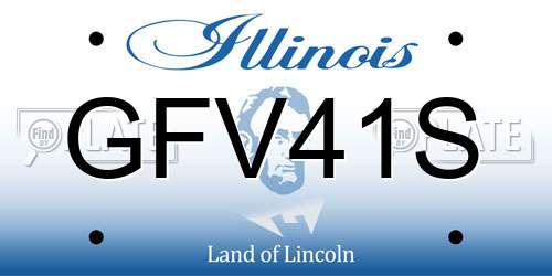 GFV41S Illinois License Plate
