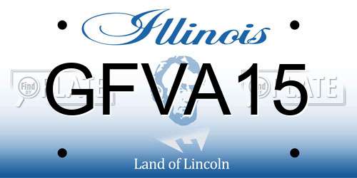 GFVA15 Illinois License Plate