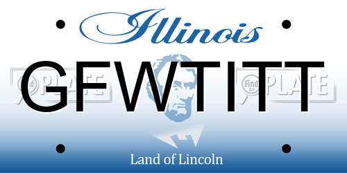 GFWTITT Illinois License Plate