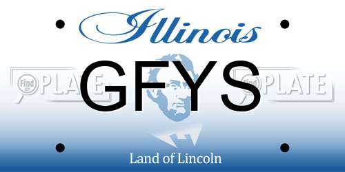 GFYS Illinois License Plate