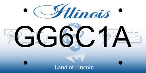 GG6C1A Illinois License Plate