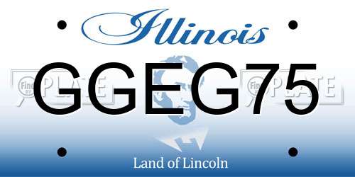 GGEG75 Illinois License Plate