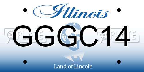 GGGC14 Illinois License Plate