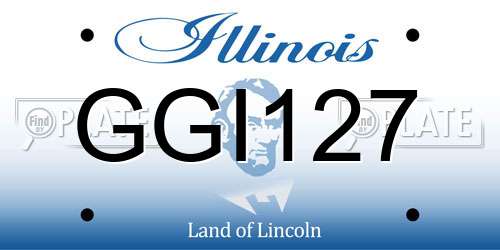 GGI127 Illinois License Plate