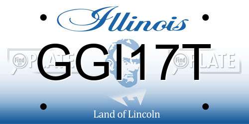 GGI17T Illinois License Plate