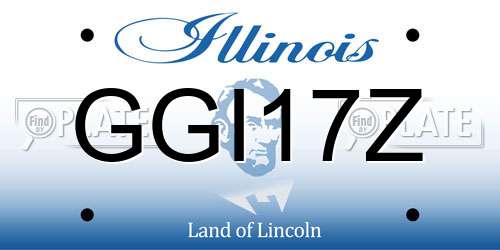 GGI17Z Illinois License Plate