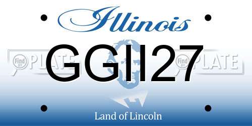 GGII27 Illinois License Plate