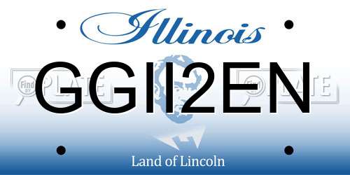 GGII2EN Illinois License Plate