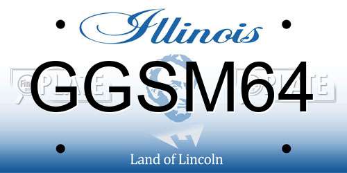 GGSM64 Illinois License Plate