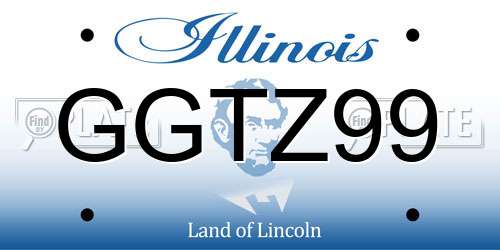GGTZ99 Illinois License Plate
