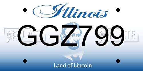 GGZ799 Illinois License Plate