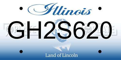 GH2S620 Illinois License Plate