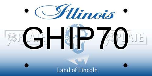 GHIP70 Illinois License Plate