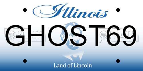 GHOST69 Illinois License Plate