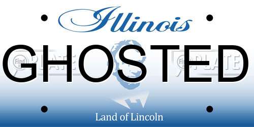 GHOSTED Illinois License Plate