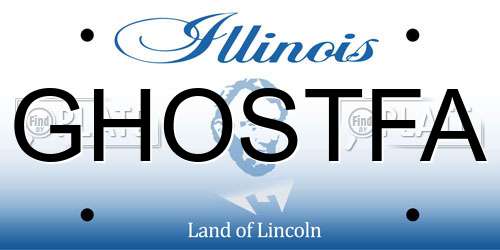 GHOSTFA Illinois License Plate