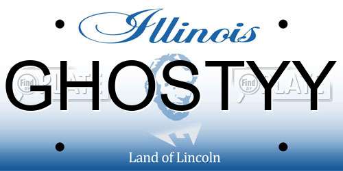 GHOSTYY Illinois License Plate