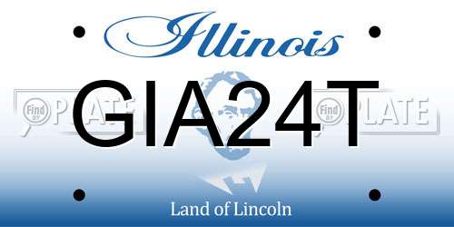 GIA24T Illinois License Plate