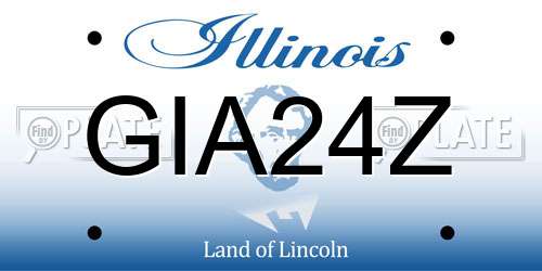 GIA24Z Illinois License Plate