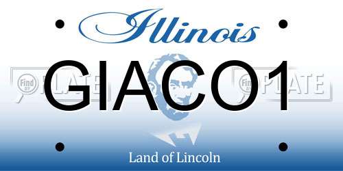 GIACO1 Illinois License Plate