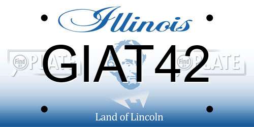 GIAT42 Illinois License Plate