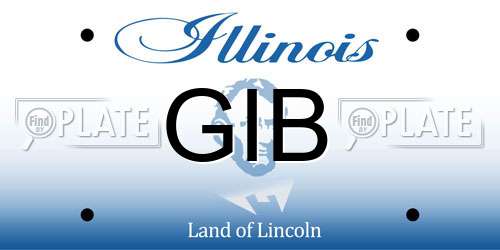 GIB Illinois License Plate