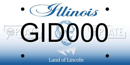GID000 Illinois License Plate