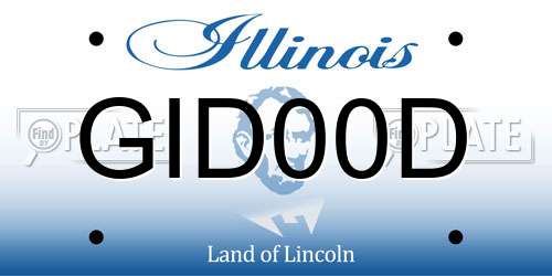 GID00D Illinois License Plate
