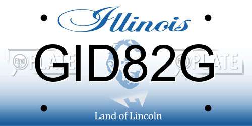 GID82G Illinois License Plate