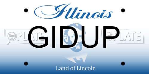 GIDUP Illinois License Plate