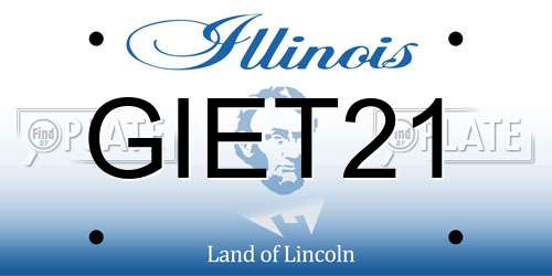 GIET21 Illinois License Plate