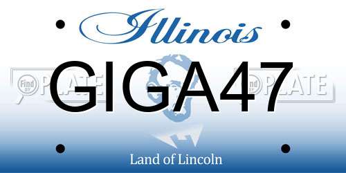 GIGA47 Illinois License Plate