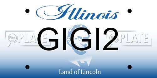GIGI2 Illinois License Plate