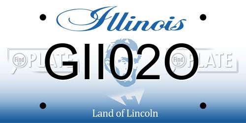 GII02O Illinois License Plate