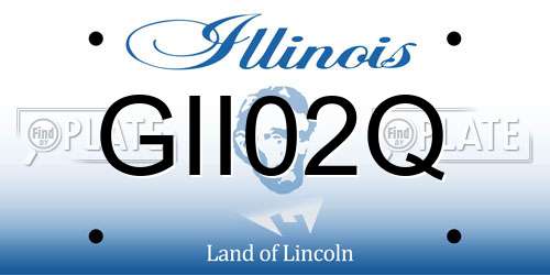 GII02Q Illinois License Plate