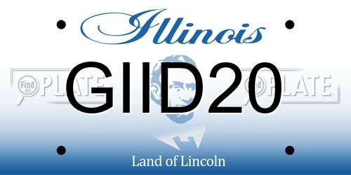 GIID20 Illinois License Plate