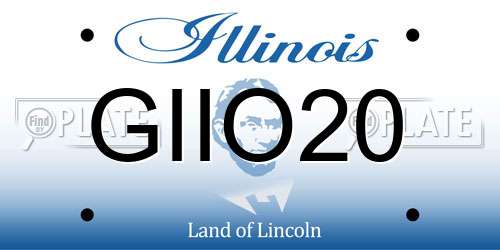 GIIO20 Illinois License Plate